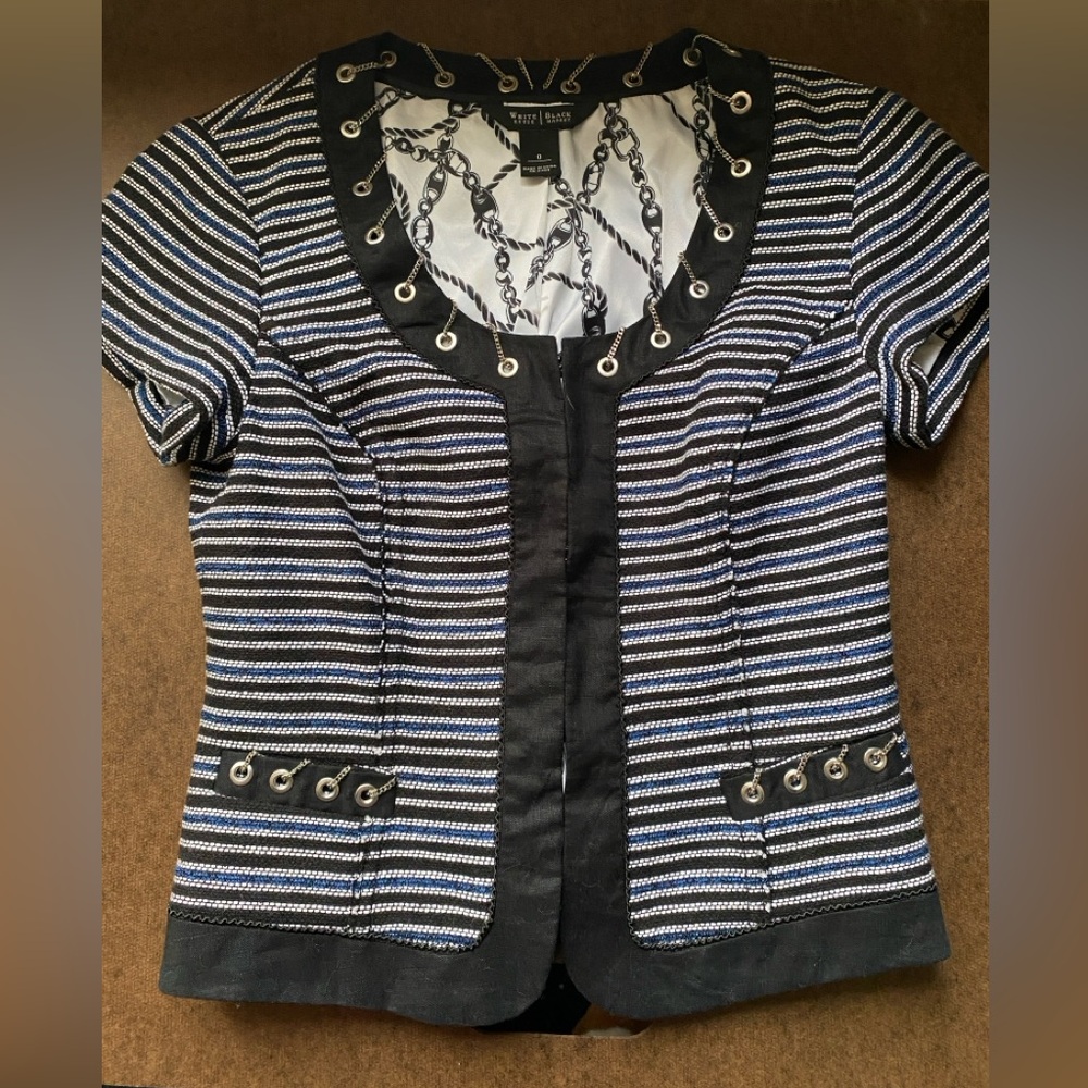 White House Black Market Striped Blazer